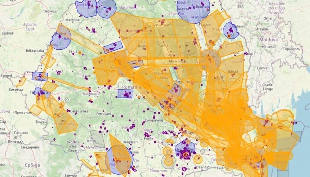 Harta restricțiilor pentru zborul dronelor în România 2026 — ghid DroneDoctor