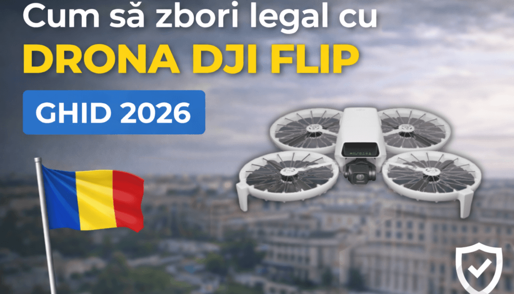 Cum zbori legal cu DJI Flip în România 2026 — ghid complet DroneDoctor