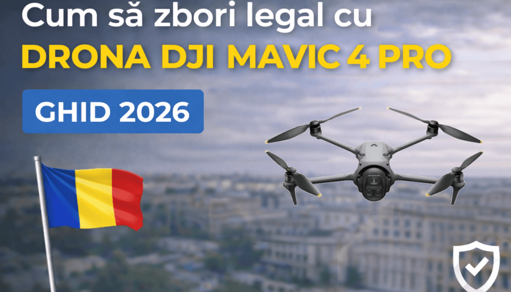 Cum zbori legal cu DJI Mavic 4 Pro în România 2026 — ghid complet DroneDoctor